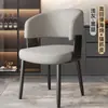 Cadeiras de jantar simples, adequadas para uso doméstico, mesas de jantar e restaurantes; estilo de luxo leve, com braços e encostos, ideal para salas de jantar, hotéis e salas de reunião; cadeiras de couro estofadas