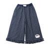 Pantalones Casuales para Niñas de Principios de Otoño, Nuevos Pantalones de Cuadros con Encaje Otoño 2025, Ropa de Otoño para Niños, Pantalones Rectos Estilo Coreano para Bebé