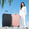 Maleta para Mujer Celebridad de Internet Retro 20 pulgadas Pequeña de Viaje con Ruedas Maleta 24 pulgadas Estudiante Estuche de Cuero Duradero