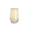 Jarrón de vidrio transparente iridiscente estilo ins nórdico con boca ancha, decoración para sala de estar para arreglos florales, disponible para venta al por mayor
