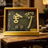 Adorno de Año Nuevo de la Oveja Negro y Dorado, Pintura sobre Placa de Cobre Vintage con Dorado, Decoración de Mesa de Alta Gama para Riqueza y Fortuna, Venta al por mayor de Regalos