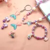 Novo Conjunto de Pulseiras Infantis com Gotejamento de Óleo Pulseira Transfronteiriça Conjunto de Joias com Contas para Menina Conjunto em Caixa