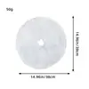 Saia para Árvore de Natal Pequena Mini 38cm Musgo Branco Clássico Pelúcia Decoração de Árvore de Natal de Mesa Natal
