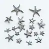 Colgante de Estrella de Mar de Acero Inoxidable Collar Estrella Marina Pulsera Encanto Estilo Oceánico Accesorios de Joyería DIY