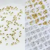 Accesorios para Uñas con Remaches de Aleación de Alta Venta en Oro y Plata, Decoraciones Metálicas Simples Versátiles para Uñas con Estrellas y Corazones