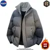 Marca Nasa Diseño de Alta Calidad Americana Trendy Chaqueta de Algodón para Hombre Invierno Cálida Engrosada Chaqueta de Pan Chaqueta de Algodón