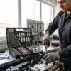 Conjunto de Ferramentas para Mecânicos Profissionais de 216 Peças com Catracas de 72 Dentes