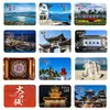 Imán de Refrigerador de Vidrio Panorámico del Lago Qionghai de Xichang - Paisaje de Lago de Montaña Souvenir Turístico Cultural y Creativo