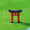 Tablero de madera creativo de paisaje en miniatura, valla de piedra y puente corto - Accesorios decorativos DIY para paisajismo de jardinería, pequeños adornos para terrarios