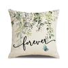 Amazon Nuevo Llegada Funda de Almohada Estampada con Flores de Primavera Decoración Interior Sencilla Cojín de Sofá Traje Cojín de Coche