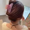 Pinza para el Cabello de Acetato Coreana de Alta Gama con Forma de Corazón Completamente Diamantada, Elegante y de Moda Pinza Brillante con Diamantes para Mujer, Pinza de Tiburón para Recogido Parcial en la Parte Posterior de la Cabeza