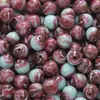 Cuentas Redondas de Resina para Pintura al Óleo Estilo Retro de 8-10mm, Cuentas Sueltas Hechas a Mano para Pulseras, Collares, Cadenas de Teléfono Móvil, Accesorios de Joyería