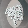 Cuentas de Letras Acrílicas Perforadas Redondas Planas Plásticas Materiales para Manualidades DIY Accesorios de Joyería Infantil