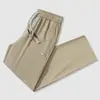 Calças largas de trabalho para casal para primavera e outono, calças impermeáveis retas para atividades ao ar livre, calças casuais largas unisex com múltiplos bolsos
