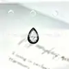 Pendientes serie tinta negra de aleación de titanio F-136, rosca interna de titanio G23, anillos de labio de circonita cúbica, joyería para piercing