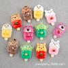 Accesorios de Paleta de Resina de Dibujos Animados Pegamento de Crema de Helado Material para Funda de Teléfono Móvil DIY Venta al por Mayor Oso Fresa Accesorios de Juguete de Comida