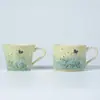Taza de Café Pintada a Mano Cerámica Bajo Esmalte Margarita Taza de Agua Cerámica de Alto Valor Taza para Té de la Tarde en Casa para Mujeres Lujo Ligero Boutique
