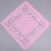 Lenço quadrado de poliéster com estampa paisley de flor de caju, lenço mágico para atividades ao ar livre, passeios, estilo hip hop