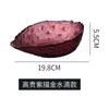 Luz luxo Phnom Penh tigela de vidro transparente de alto valor de cor salada tigela de frutas domésticas Tigela de sopa de frutas Placa Internet Popular Estilo Bowl Conjunto de Louças