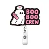 Porta-Crachá Retrátil Plano de Acrílico Personalizado Transfronteiriço, Porta-Crachá de Identificação Retrátil Personalizado Divertido de Halloween