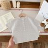 Camiseta para niños de 0 a 4 años verano 2024 para niños cuello redondo manga corta camiseta delgada bebé coreano top casual en stock