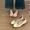 Zapatos de Ballet Suaves para Mujer 2026 Otoño Nuevo Estilo Hada Casual Francés Brisa Nocturna Zapatos Mary Jane con Lazo para Mujer
