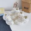 Tênis Dad de Malha Sapatos de Treino Moral Femininos Respiráveis com Aumento de Altura Sapatos Esportivos 2025 Sapatos para Meninas Xy-A600