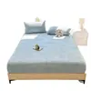Faldón de Cama de Leche Tallado Suave Agradable a la Piel Cálido Cubierta de Cama para Dormitorio de Invierno Antideslizante Seguro Fácil de Cuidar Simple Versátil