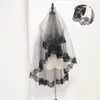 Cosplay de Halloween Fantasma Noiva Estilo Gótico Feminino Renda Branca Lolita Véu Atmosfera Headdress Retrô