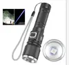 Lanterna zoom telescópico P50 controle remoto transfronteiriça nova liga de alumínio recarregável por USB iluminação externa manual lanterna de luz forte