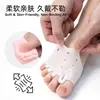 Almohadillas Respirables de Panal para Metatarso con Cinco Agujeros, Separadores de Dedos Izquierdo y Derecho, Separadores de Dedos para Mujer, Protectores de Dedos con Cinco Agujeros para Corregir Hallux Valgus