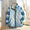Ropa de Algodón Acolchado Moda Personalizada Estampada Nuevo Estilo para Mujer Chaqueta de Forro Polar Acolchada de Algodón Otoño e Invierno Transfronterizo Temu