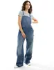 [Macacão Jeans Personalizado] Fábrica de Jeans Xintang Macacão com Suspensório Latino-Americano Europeu e Americano Roupas Casuais Femininas