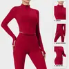 Jaqueta de Yoga Feminina Slim Fit Outono Inverno Secagem Rápida Apertada Zíper Gola Alta Manga Longa Top Casual Sport Fitness Roupas Jaqueta