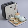 Nuevo Producto Juego de Té Kung Fu Japonés Juego Pequeño para el Hogar Bandeja de Té Seco Simple Habitación de Hotel B&B Juego de Té de Cerámica