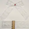 Tejido de malla seleccionado de alta calidad con lazos decorativos hechos a mano DIY de doble cara, ribete de encaje y tela bordada colorida para los bajos de la falda.