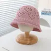 Chapéu de Balde Infantil Estilo Simples Japonês e Coreano Moda Versátil Chapéu de Sol de Palha Verão Respirável Proteção Solar Chapéu de Sol Comércio Exterior