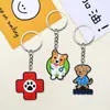 Llavero de Animalitos Doctor Dibujo Animado de Goma Suave PVC Colgante para Maleta Llavero Accesorio DIY Transfronterizo En Stock