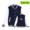 Chamarra de béisbol con estampado de muñeco de nieve navideño, estilo americano, a la moda, de manga larga, para hombre y mujer, estilo estudiantil, transfronteriza, nueva para otoño e invierno