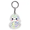 Chaveiro de Cobra Pequena do Zodíaco Desenho Animado Fofo Pingente de Acrílico Decoração de Bolsa Animal Pingente de Presente Personalizável