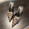 Mules de Punta para Mujer 2026 Versión Coreana para Uso en Exteriores, Moda Europea y Americana Ante Mocasines Elegantes Tacón Fino Punta Cerrada Mules de Tacón Alto