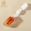 Em Estoque Novo Atacado Transparente 30ml Frasco Conta-gotas Embalagem para Óleo Essencial para Sérum Cosméticos com Cabeça de Borracha e Anel de Madeira