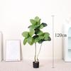 Simulação de alta qualidade planta verde árvore da fortuna de cem gerações planta verde falsa em vaso decoração de chão de sala de estar interna ornamentos plantas biônicas
