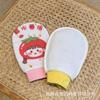 Toalla de baño de dibujos animados de nuevo diseño, se frota contra el barro, guantes de doble cara para niños, la arena no daña la piel, lindo baño.
