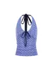 Top de Tirantes Sexy Estilo Y2K Retro Estrella con Cuello en V Ligero para Mujer, Top Corto de Verano Ajustado