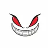 Adesivo de Carro Rosto Sorridente Diabólico Personalizado Adesivo de Corpo de Motocicleta Veículo Elétrico Rosto Fantasma Expressão Ocular Adesivo Decorativo Impermeável Resistente a Arranhões