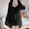 Pijamas Transfronterizos para Dama Estilo Princesa de Hadas Malla Deseo Puro Encaje Lazo Ropa para el Hogar Pijamas Se Pueden Usar Venta al Mayoreo