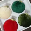Bolas de Natal Aveludadas Conjunto de 24 Peças Enfeites para Árvore de Natal Decoração de Cena com Atmosfera Festiva Pequenos Enfeites