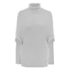 Capa suéter de temperamento para comércio exterior Amazon transfronteiriço, suéter de moda de cor sólida novo para primavera e outono, feminino, europeu e americano