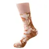 Calcetines Multicolores Tie-Dye de Media Pantorrilla para Mujer, Calcetines de Algodón con Estampado de Tinta Vintage, Calcetines Suaves de Estilo Urbano de Moda para Regalo Deportivo